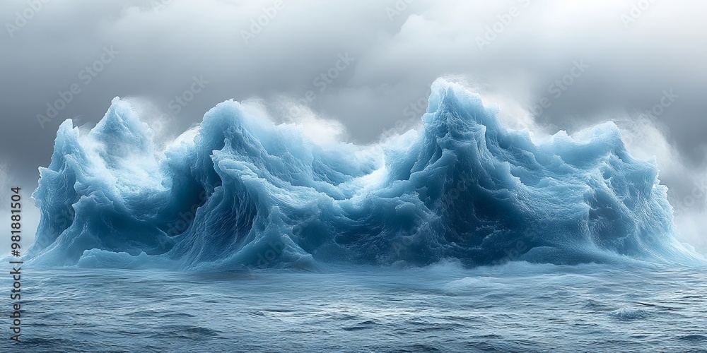 Frozen Wave, an Enigmatic Ice Formation Emerging from the Ocean's Depths Frozen Wave, an Enigmatic Ice Formation Emerging from the Ocean's Depths