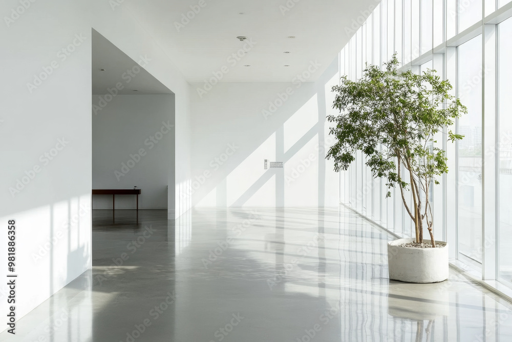 Radiant Simplicity Bright Room with Immaculate White Walls Radiant Simplicity Bright Room with Immaculate White Walls