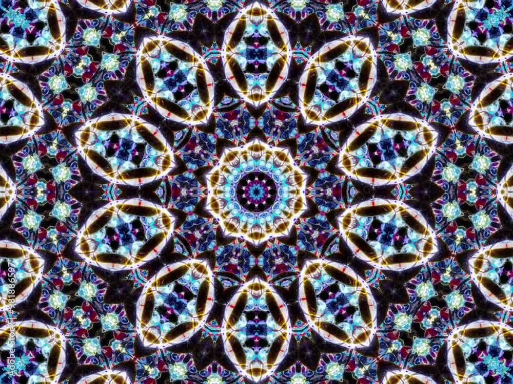 Abstract kaleidoscope patterns,. 4K Motion graphics background. Unique kaleidoscopic Animation. Beautiful bright ornament. seamless Abstract kaleidoscope patterns,. 4K Motion graphics background. Unique kaleidoscopic Animation. Beautiful bright ornament. seamless
