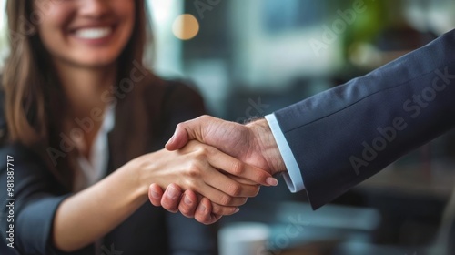 Obraz na płótnie Office handshake for success w salonie
