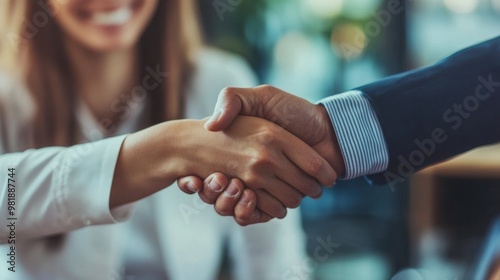 Business handshake agreement