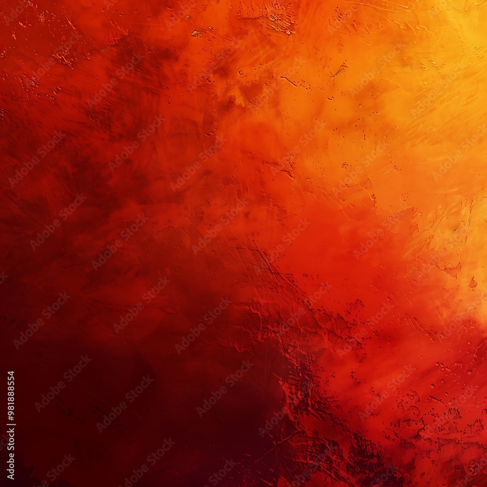 Obraz premium A bold grainy gradient background with vibrant orange fading into dark red, accented by fine grain texture that adds a dynamic feel. 8k UHD, suitable for high-quality printing or digital display.