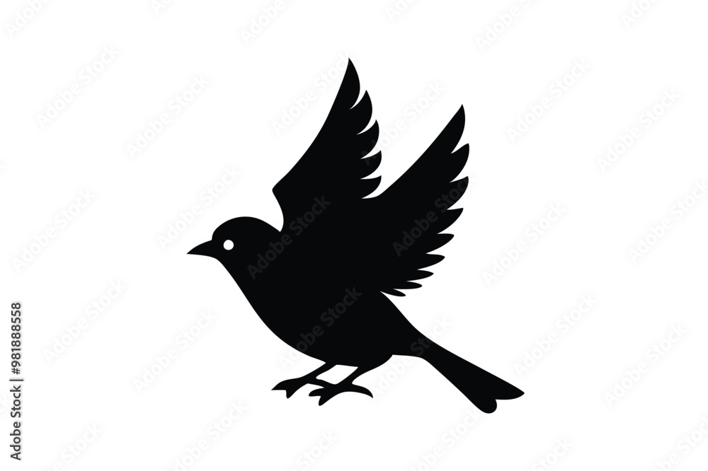 Cute drove Bird vector art illustrations Cute drove Bird vector art illustrations