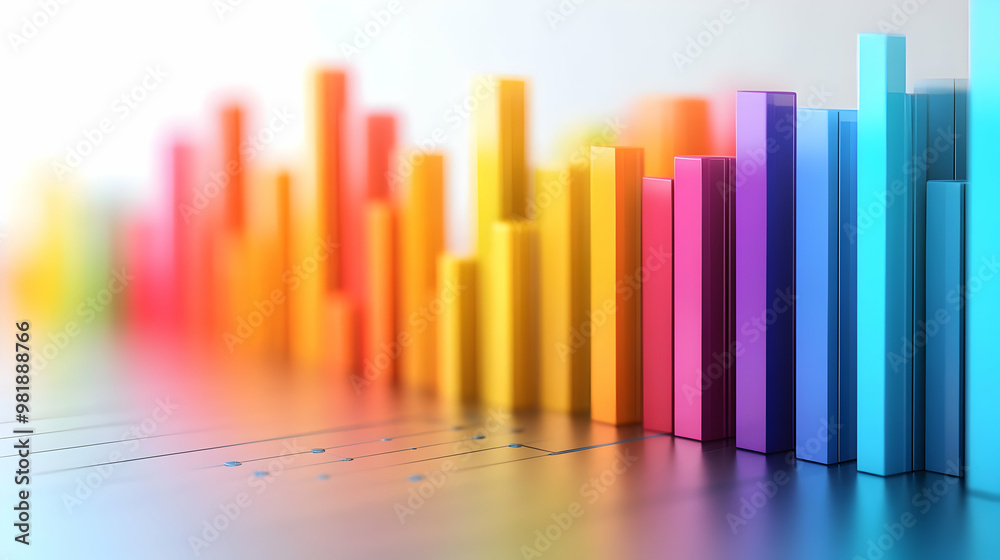 3D Holographic Voter Turnout Graph Concept with Increasing Percentages and Glowing Data Points - Wide Shot Visualization on Sleek Surface with Ample Copy Space 3D Holographic Voter Turnout Graph Concept with Increasing Percentages and Glowing Data Points - Wide Shot Visualization on Sleek Surface with Ample Copy Space