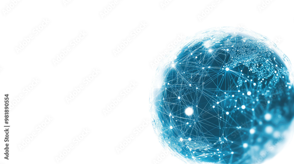 digital globe on white transparent background digital globe on white transparent background