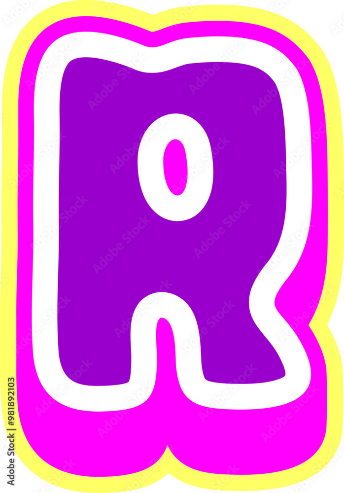 3D Playful Letter Alphabet Vector Element 3D Playful Letter Alphabet Vector Element