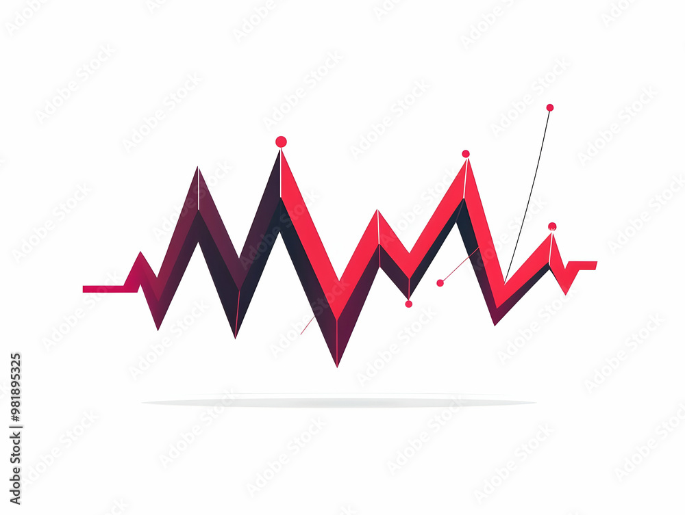 Flat Heart Monitor Red Ribbon Concept: Vector Illustration Showcasing Heart Monitor Line Forming a Red Ribbon for Health and Awareness Flat Heart Monitor Red Ribbon Concept: Vector Illustration Showcasing Heart Monitor Line Forming a Red Ribbon for Health and Awareness