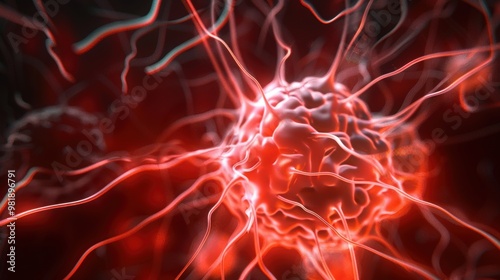 Neural Connection Dynamics, exploring the intricate processes of synaptic transmission within the human nervous system, highlighting signaling, neurotransmitters, and connectivity.