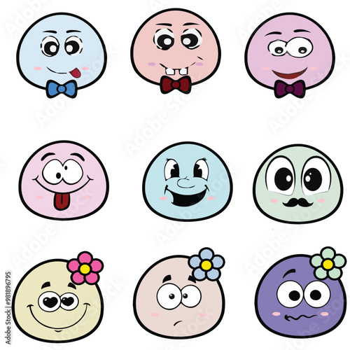 stone Expression vector flat illustration