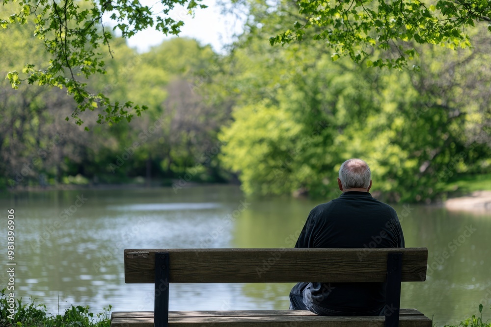 A Retiree Enjoying A Leisurely Day At The Park, Reflecting On Their Successful Retirement Planning, Generative AI A Retiree Enjoying A Leisurely Day At The Park, Reflecting On Their Successful Retirement Planning, Generative AI