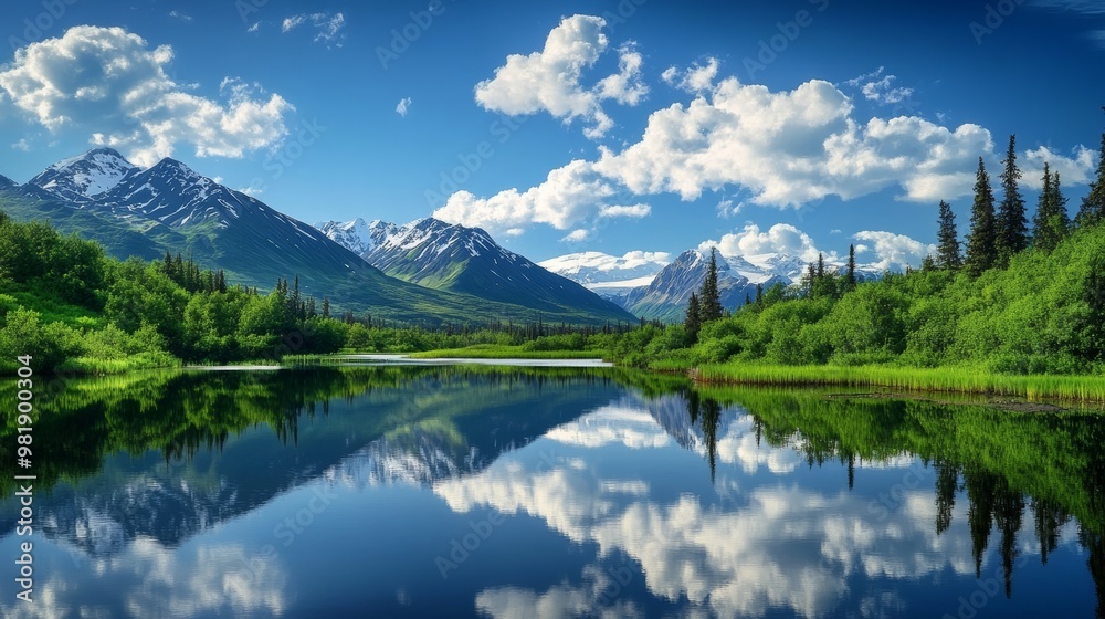 Fototapeta premium Alaskan Summers: Hidden Landscapes