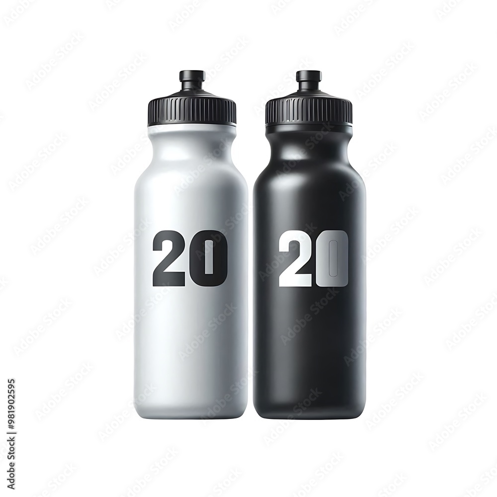 Blank 20 oz. Bicycle Bottle With finger gripe mockup template design white background Blank 20 oz. Bicycle Bottle With finger gripe mockup template design white background