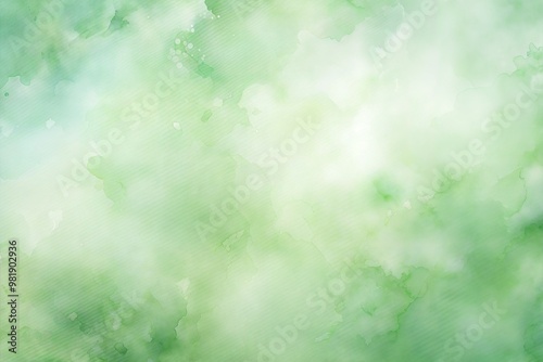 Soft green watercolor with dreamy abstract texture photo