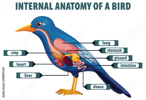 Internal Anatomy of a Bird