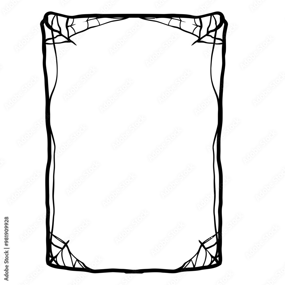 Obraz premium Frame Spider. Frame Halloween Element