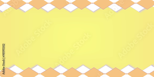 Vibrant Geometric Harmony background. Abstract Yellow Gradient with Square Border Design.  highlighting its bright colors, geometric patterns, and suitability for various design purposes.
