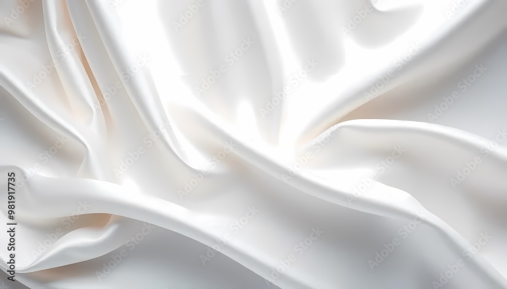 Obraz premium White silk satin background
