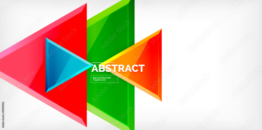 Abstract background - glossy triangles. Vector Illustration For Wallpaper, Banner, Background, Card, Book Illustration, landing page Abstract background - glossy triangles. Vector Illustration For Wallpaper, Banner, Background, Card, Book Illustration, landing page