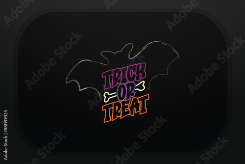 Trick Or Treat Halloween T-shirt Design