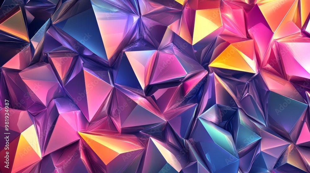 Colorful Abstract Geometric Background Visualization Colorful Abstract Geometric Background Visualization