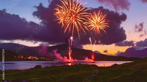 Celebration Firework midnight