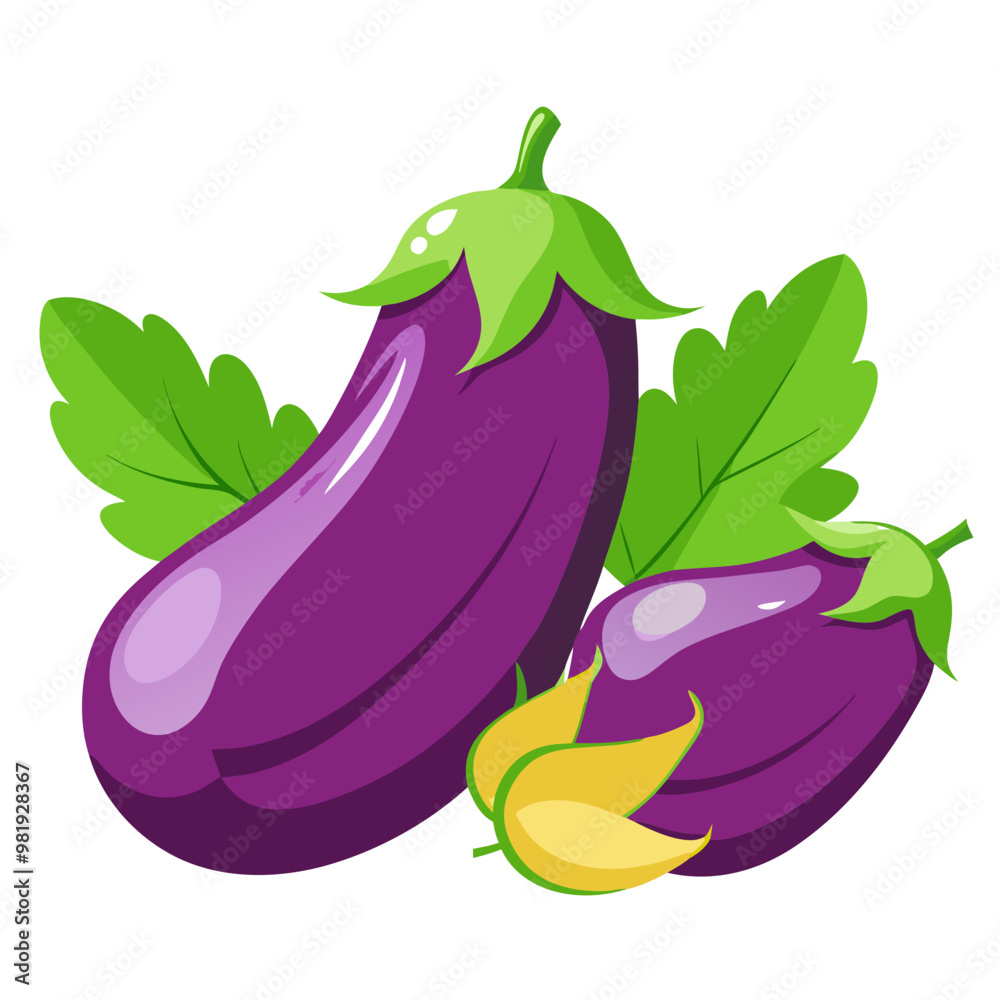 Delicious organic ripe eggplants ideal for nutritious vegetarian meals, cooking, and healthy recipes with fresh flavors