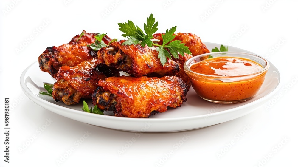 Crispy Chicken Wings with Spicy Sauce Crispy Chicken Wings with Spicy Sauce