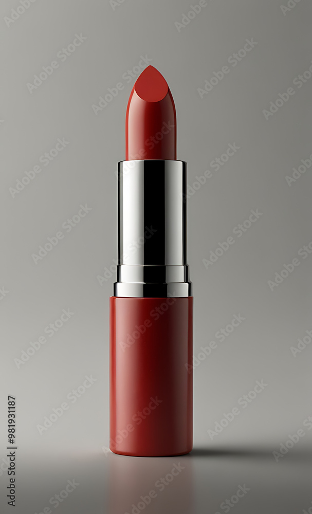 A Mockup of minimalist red lipstick tube, isolated on a plain white background. Ideal for beauty branding, makeup product mockups, or cosmetics
A Mockup of minimalist red lipstick tube, isolated on a plain white background. Ideal for beauty branding, makeup product mockups, or cosmetics