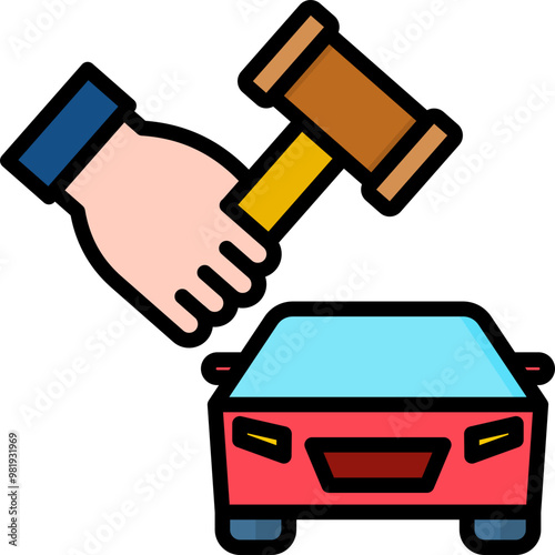 Car Auction Icon