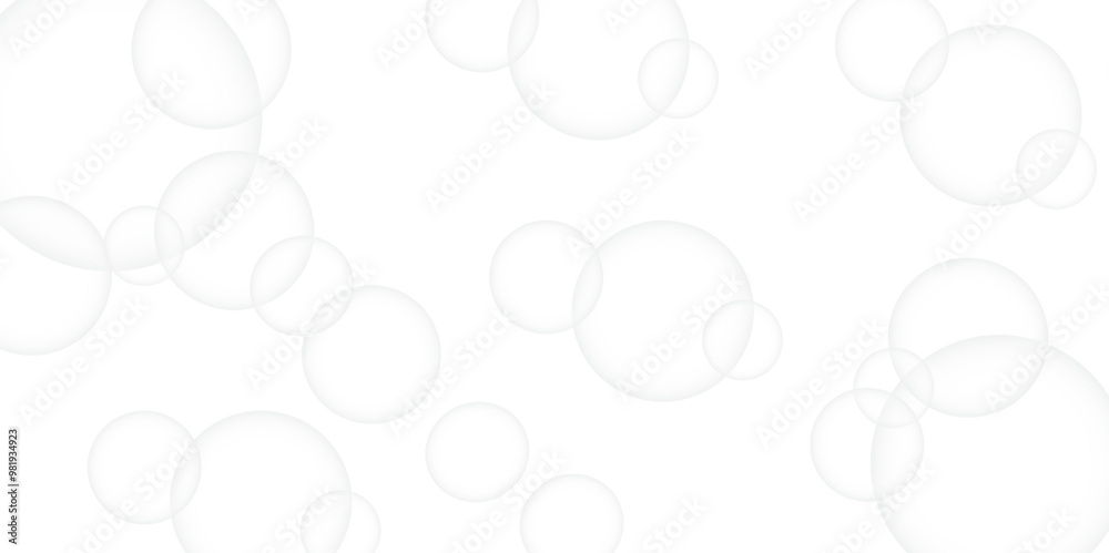 Abstract background with circle white abstract geometric background with soft light white paper circles geometric design. illustration abstract modern. Round vector banners background.