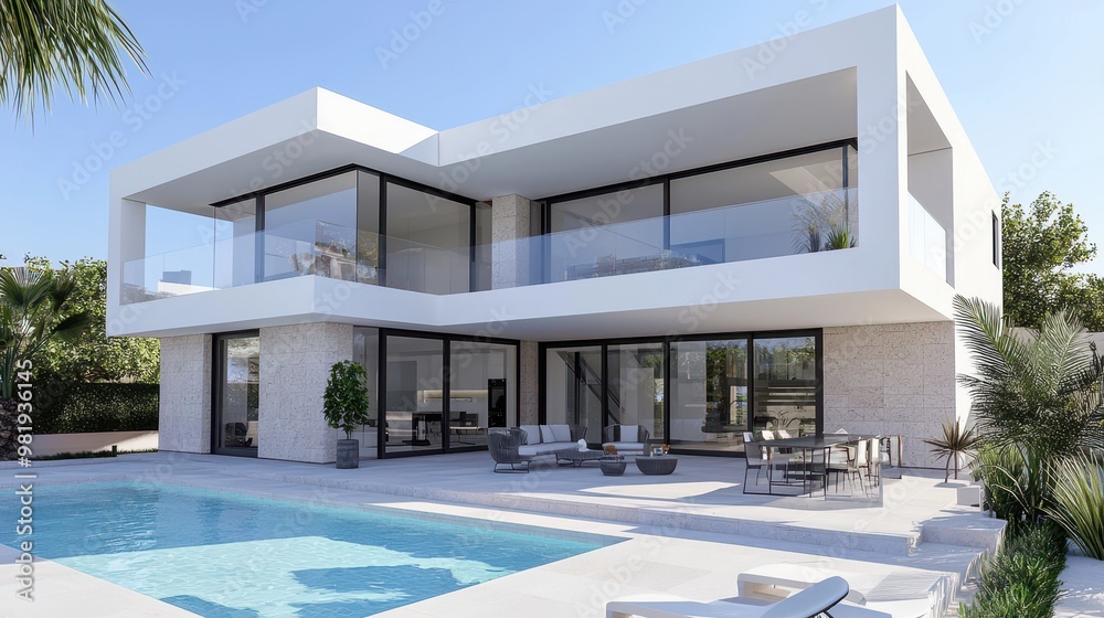 Modern Luxury Villa with Swimming Pool and Patio Modern Luxury Villa with Swimming Pool and Patio