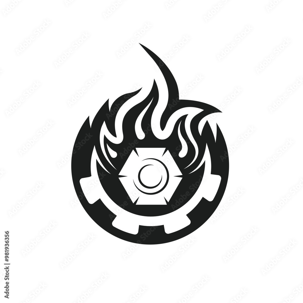 coal fire logo icon vector concept design template coal fire logo icon vector concept design template