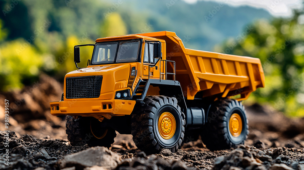 Articulated Dump Truck in Action – Heavy Construction Machinery on Site Articulated Dump Truck in Action – Heavy Construction Machinery on Site