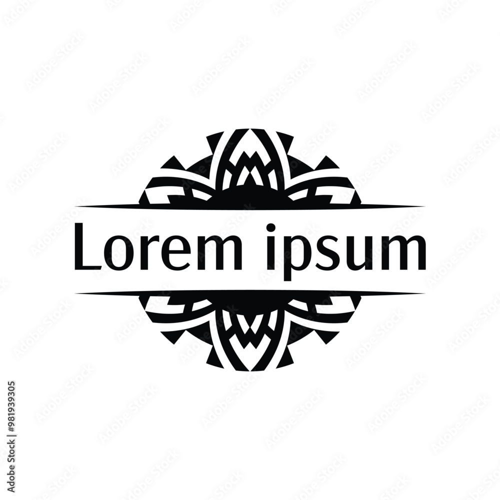 Intricate Ethnic Circle Frame for Sophisticated Invitations