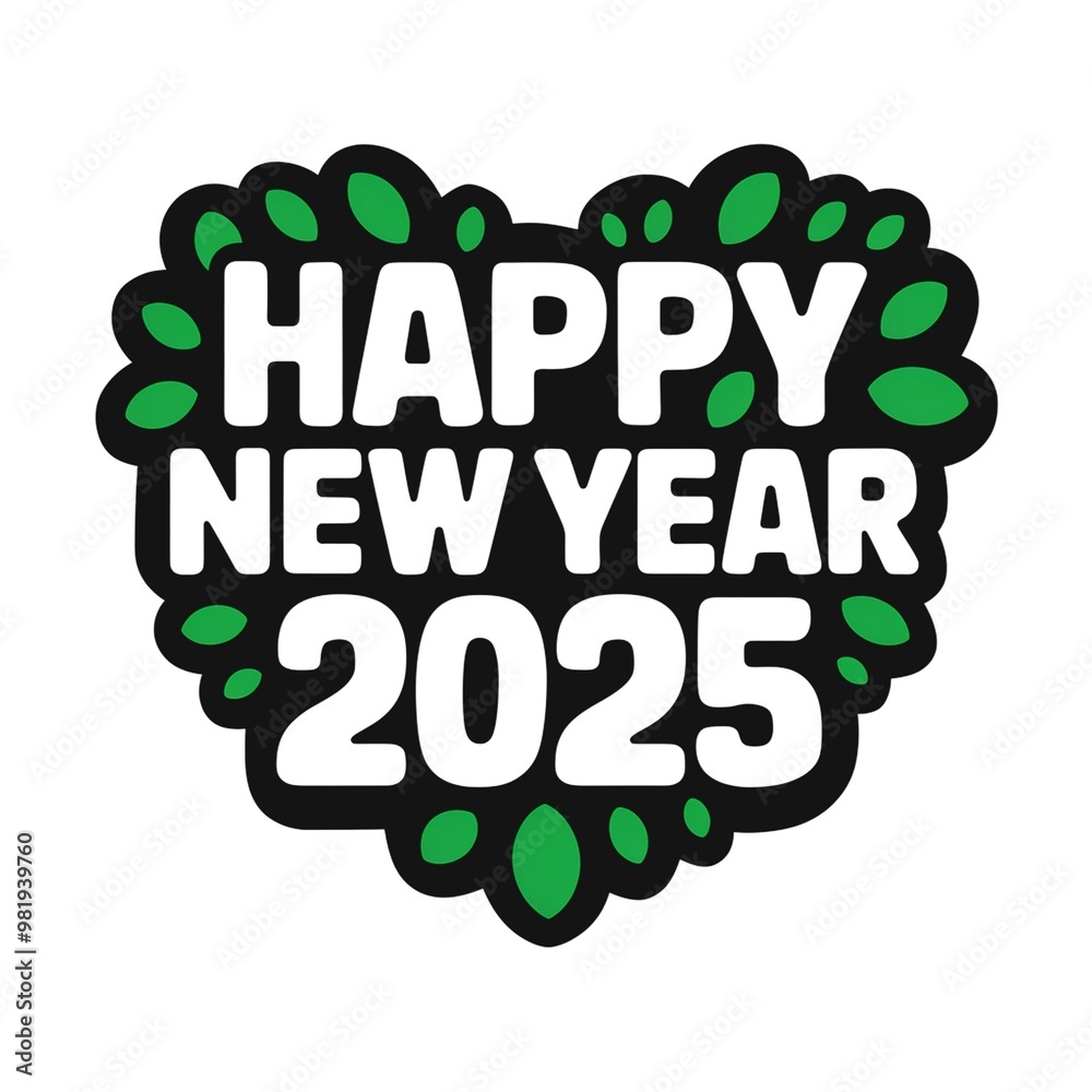 Fototapeta premium HAPPY NEW YEAR 2025 DESIGN