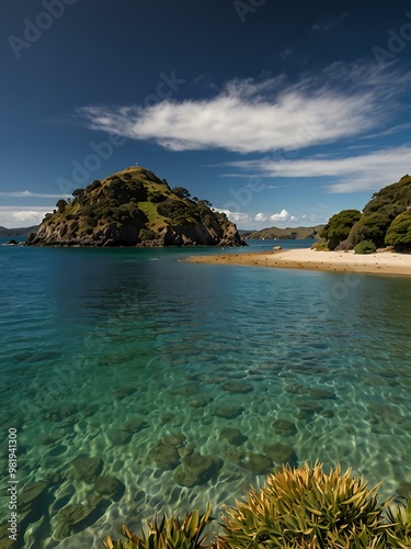 Urupukapuka Island, Bay of Islands, New Zealand. photo