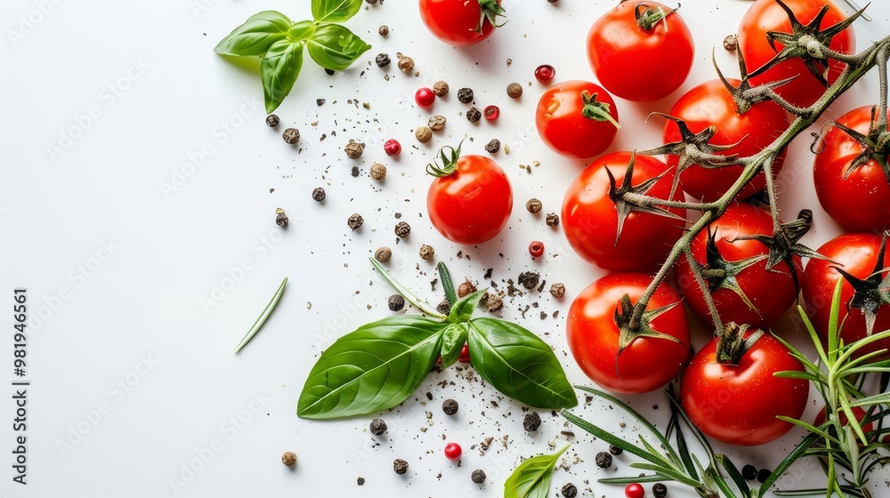 Fresh, Ripe Tomatoes and Herbs A Culinary Still Life Celebrating Hispanic Heritage Month Fresh, Ripe Tomatoes and Herbs A Culinary Still Life Celebrating Hispanic Heritage Month