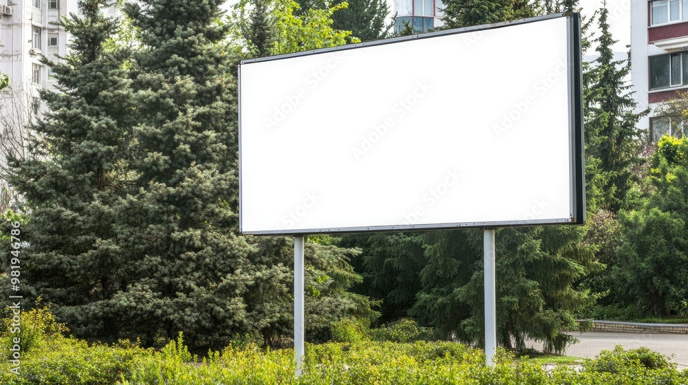 Blank Billboard for Outdoor Advertising Poster Blank Billboard for Outdoor Advertising Poster