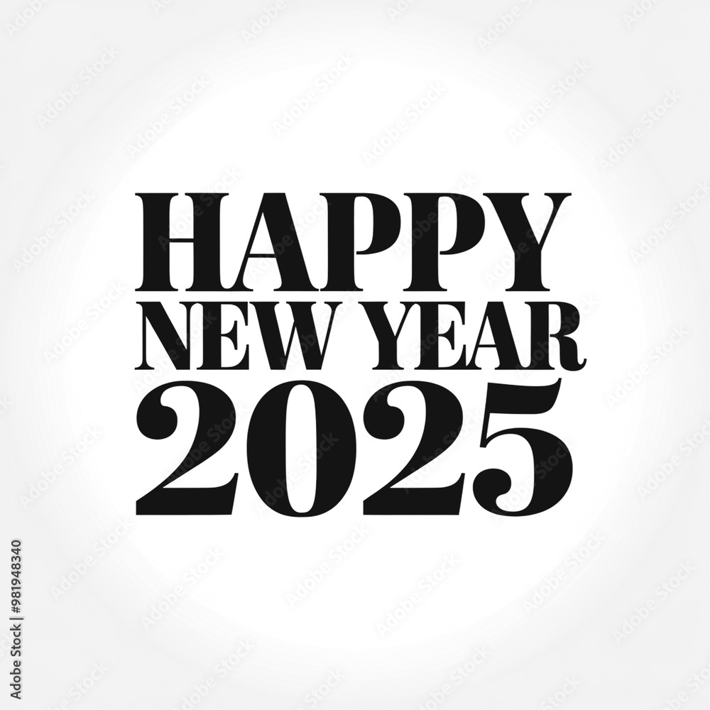 Obraz premium HAPPY NEW YEAR 2025 DESIGN