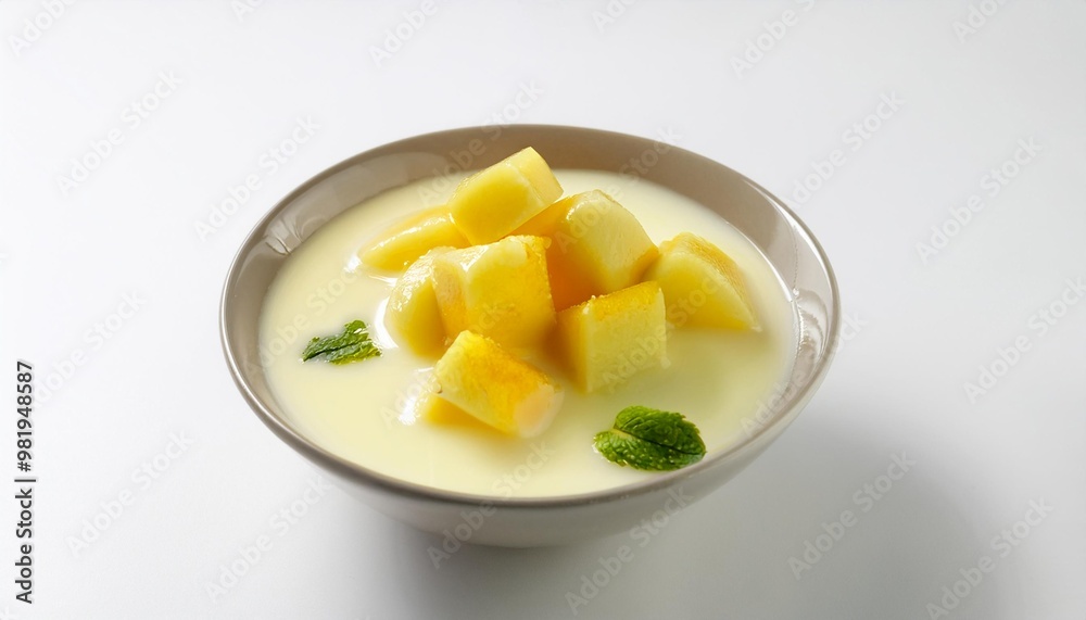 Malaysian Food, Ais Kacang on white background isolated. Malaysian Food, Ais Kacang on white background isolated.