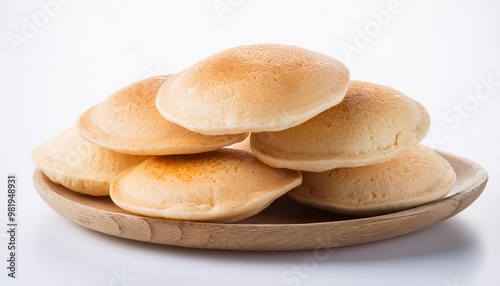 Malaysian Food, Apam Balik on white background isolated. photo