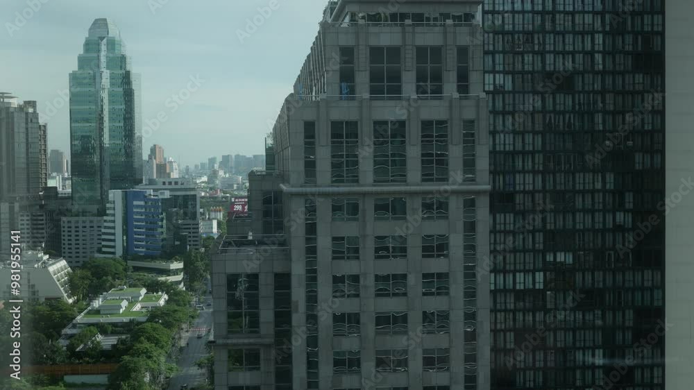 Before rain view of Thailand cityscape 4K. Before rain view of Thailand cityscape 4K.