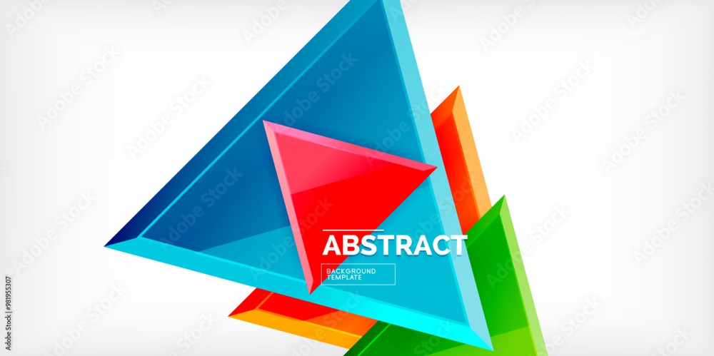 Abstract background - glossy triangles. Vector Illustration For Wallpaper, Banner, Background, Card, Book Illustration, landing page Abstract background - glossy triangles. Vector Illustration For Wallpaper, Banner, Background, Card, Book Illustration, landing page
