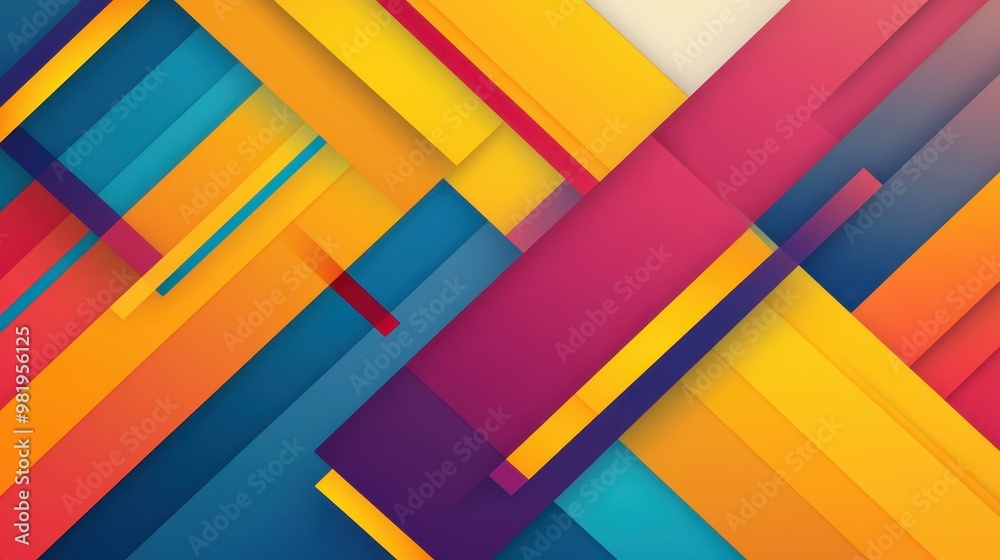 Discover sleek flat designs and bold colors in this eyecatching geometric pattern cover that enhances your project. Discover sleek flat designs and bold colors in this eyecatching geometric pattern cover that enhances your project.