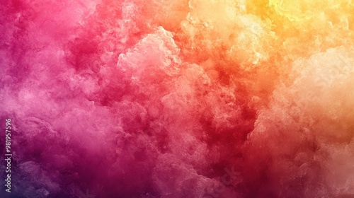 Pink Orange Yellow Gradient Background with Soft Texture