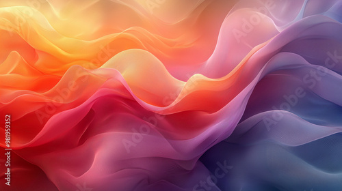 Abstract wallpaper with swirling colors and soft shapes creates a calming, serene mood. Digital art blends harmonious hues and organic forms for a tranquil, soothing effect.