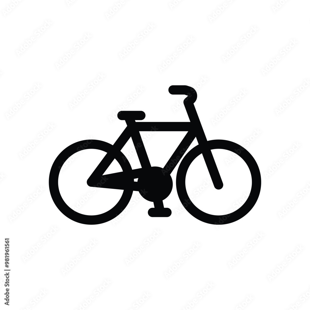 Fototapeta premium Bicycle icon logo design template isolated illustration