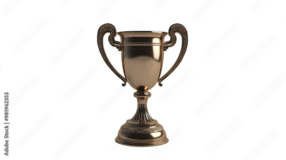 Sports cup on a white transparent background Sports cup on a white transparent background