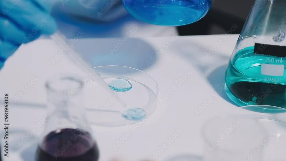 biochemical research scientist team working with microscope for coronavirus vaccine development in pharmaceutical research labolatory, selective focus biochemical research scientist team working with microscope for coronavirus vaccine development in pharmaceutical research labolatory, selective focus