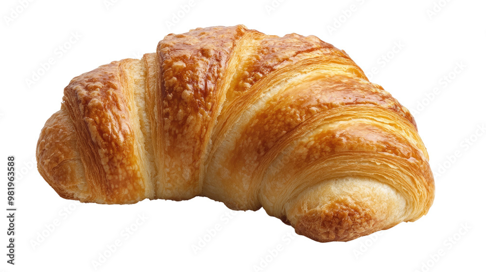 Croissant on a white transparent background Croissant on a white transparent background